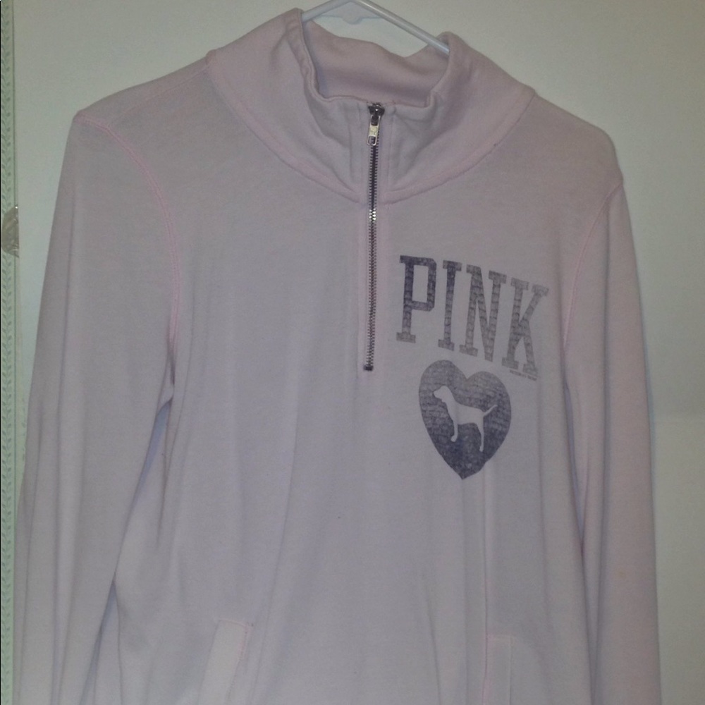 PINK half zip up